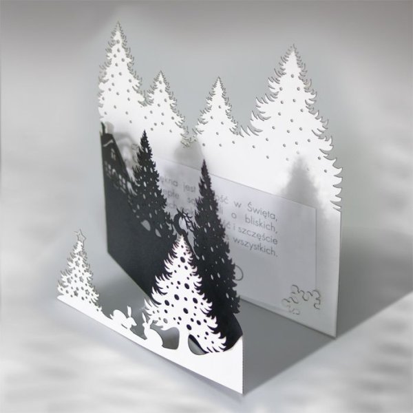 Объемная открытка на новый год