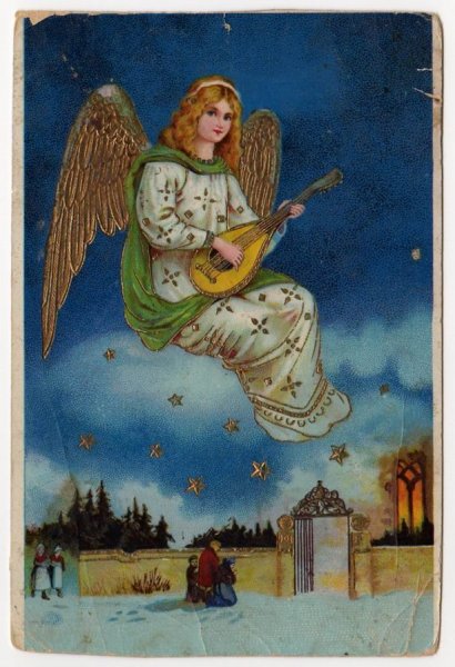 Дореволюционные Рождественские открытки