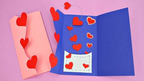 Открытка сердечко своими руками