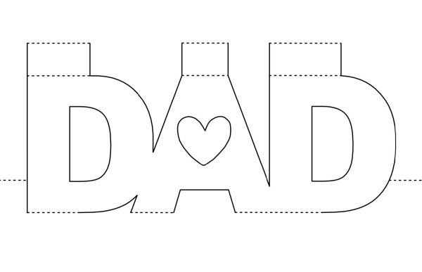 Открытка с объемной надписью