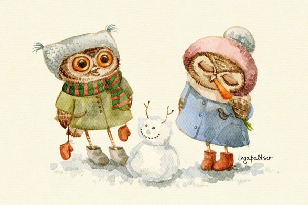 Стильные новогодние иллюстрации