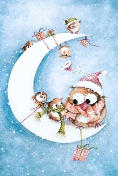 Милые новогодние рисунки