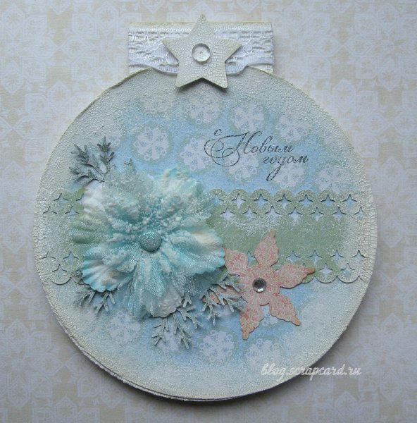 Новогодние шары Скрапбукинг