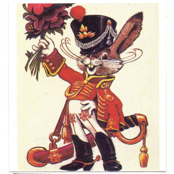 Гусар с цветами