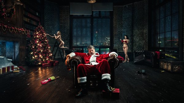 Плохой Санта фотосессия