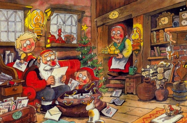 Финский новый год открытка