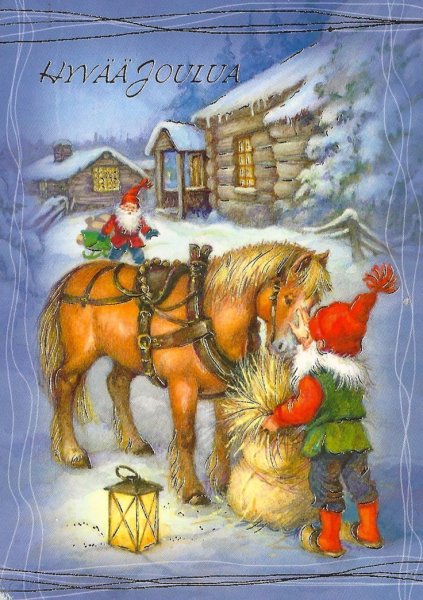 Скандинавские новогодние открытки