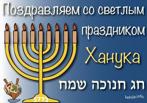 Ханука открытки-анимации