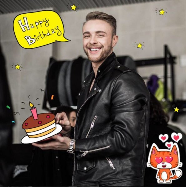 Открытка с Егором Кридом на день рождения