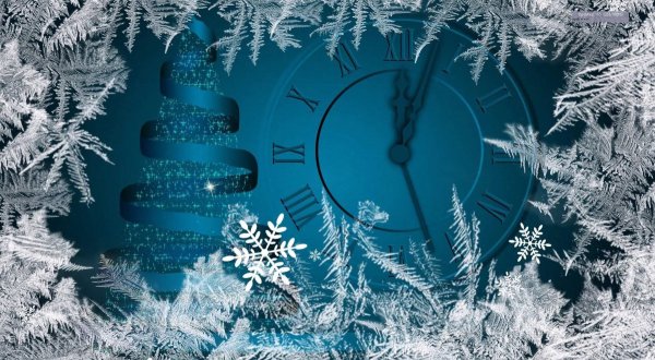 Новый год часы