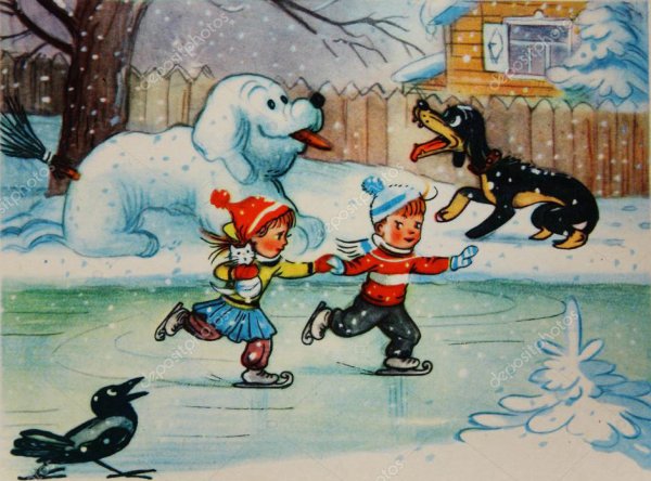 Сутеев про Снегурочки и снежинку