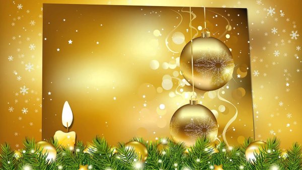 Шаблон открытки с новым годом