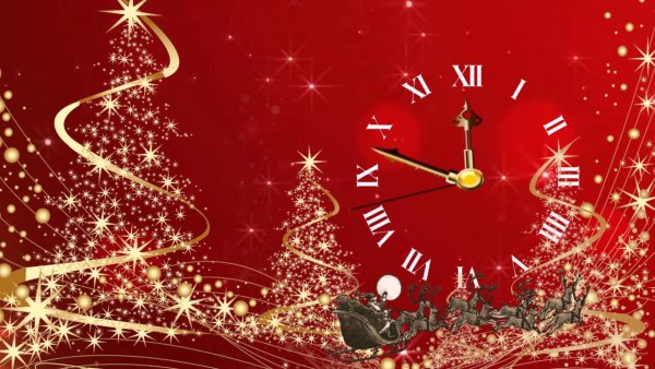 Новый год часы