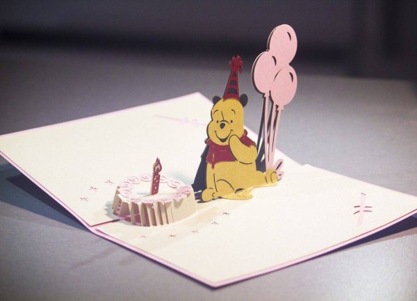 Объемная открытка цветы