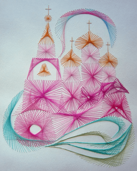 Нитяная Графика новый год