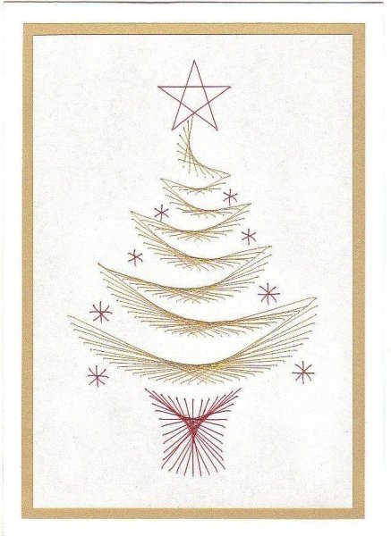 Вышивка на картоне