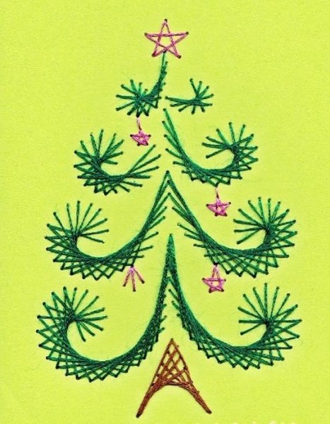 Изонить елка