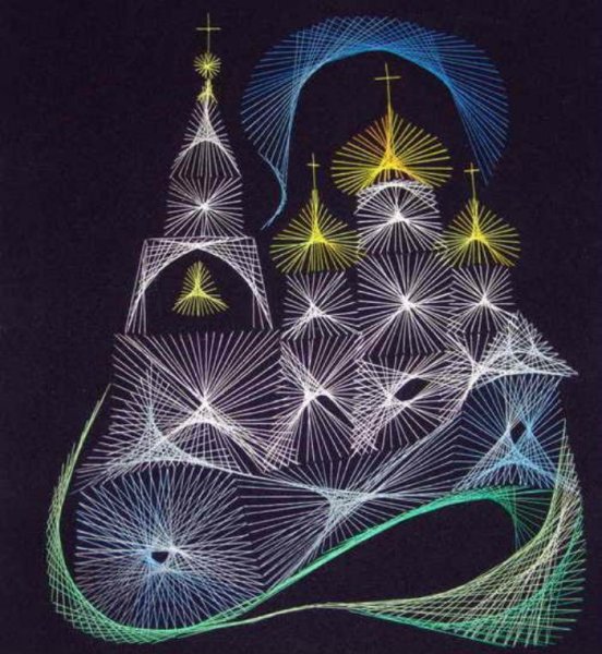 Изонить Новогодняя елка