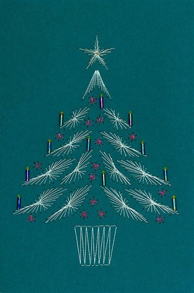 Вышивка изонитью Новогодняя