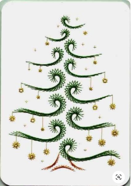 Изонить схемы новогодние с цифрами