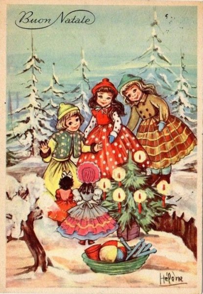 Итальянские Рождественские открытки