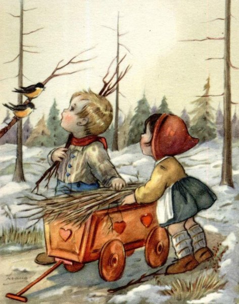 Итальянские Рождественские открытки