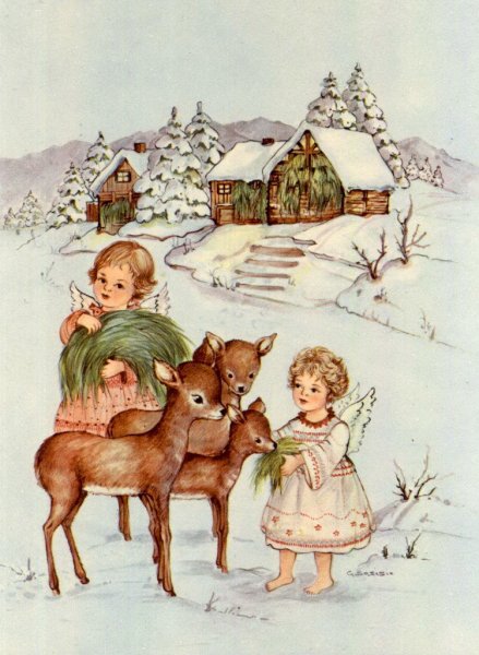 Итальянские Рождественские открытки