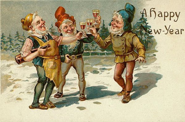 Старый новый год старые открытки