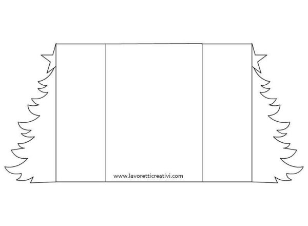 Выкройки для новогодних открыток