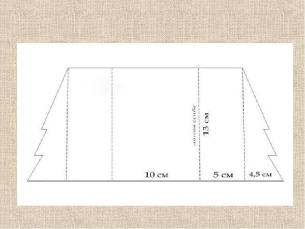 Елка из гармошки открытка
