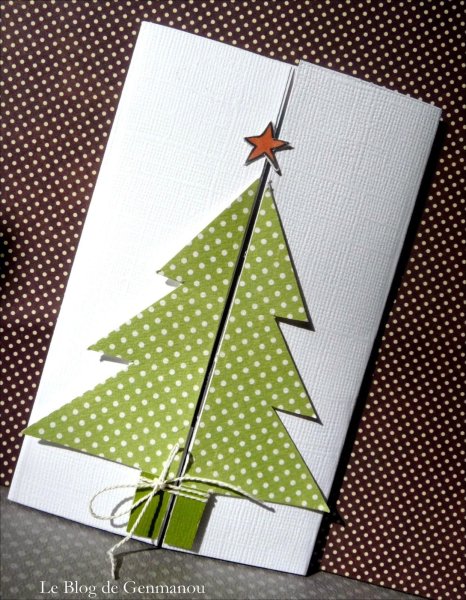 Открытка в виде елки