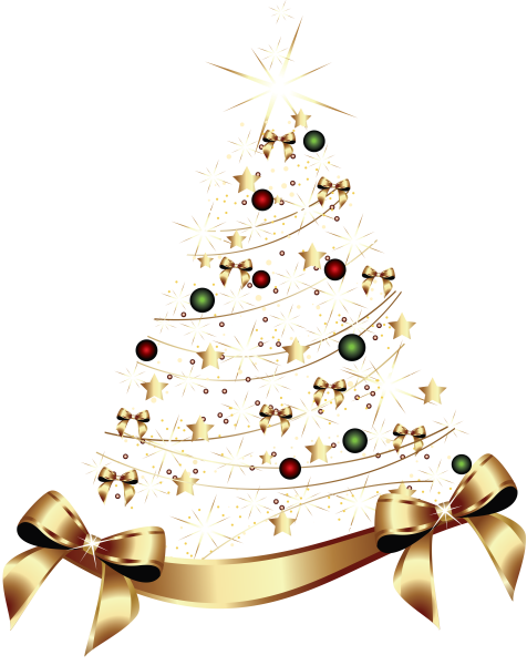 Новогодняя елка на белом фоне