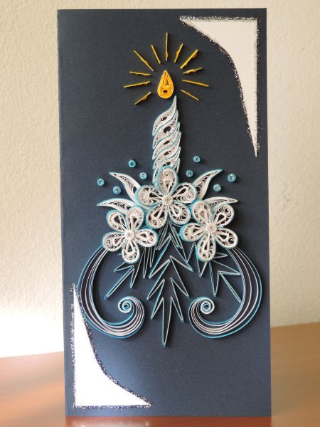 Открытки из квиллинга на новый год