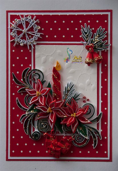 Квиллинг открытки на новый год