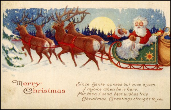 Merry Christmas открытки на английском