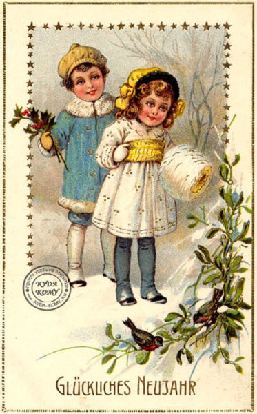 Немецкие новогодние открытки