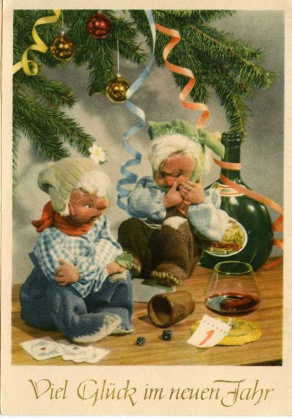 Немецкие открытки с новым годом