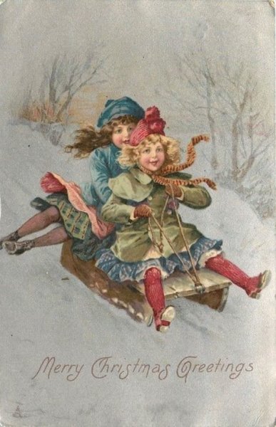 Сани новогодние Винтажные