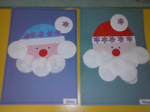 Новогодняя аппликация старшая группа