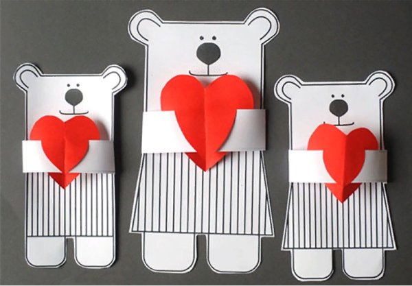 Объемные открытки для детей