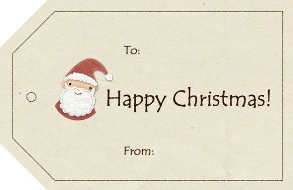 Таблички для подписи подарков