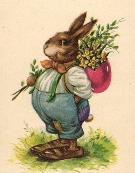 Зайчик живопись