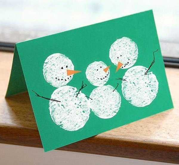 Новогодняя открытка своими руками