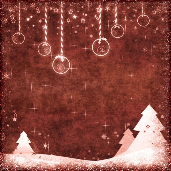 Новогодняя скрап бумага