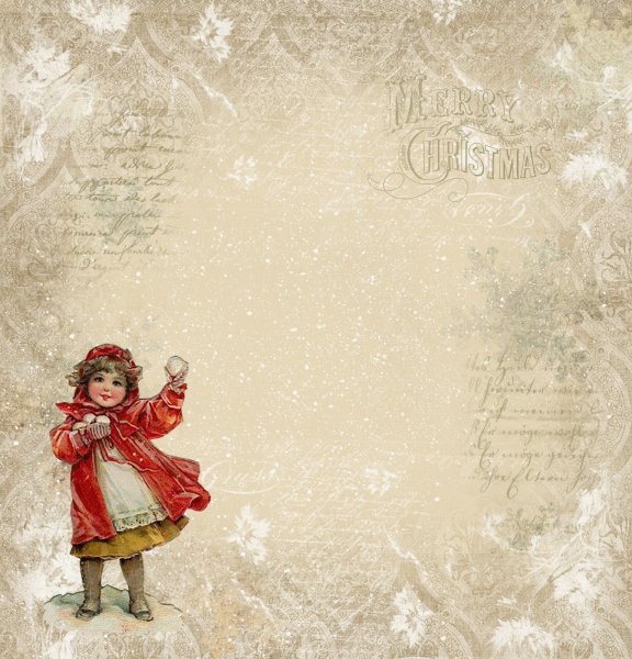 Зимний фон для скрапбукинга