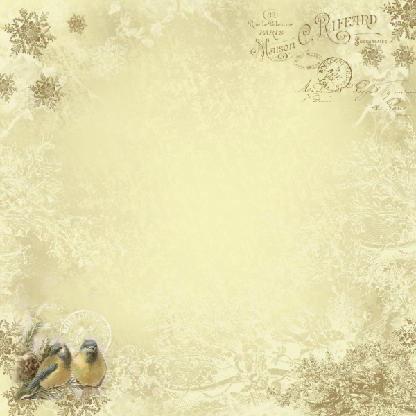 Винтажная Новогодняя бумага