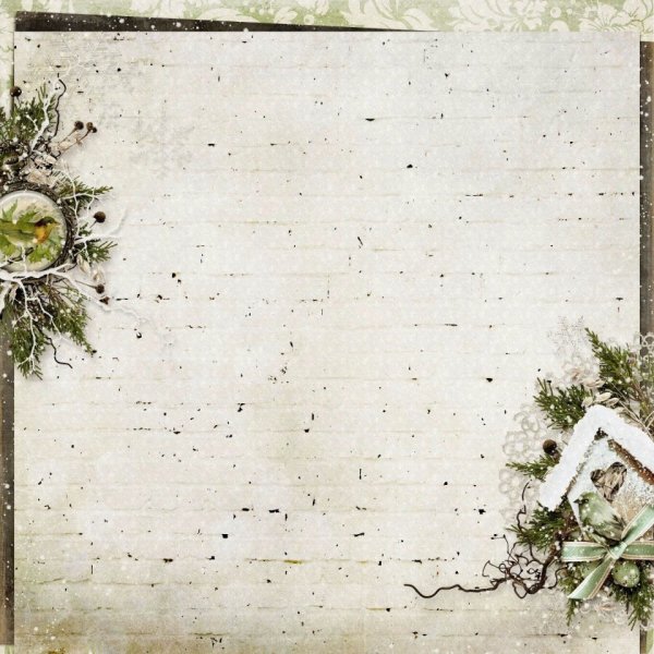 Зимний фон для скрапбукинга