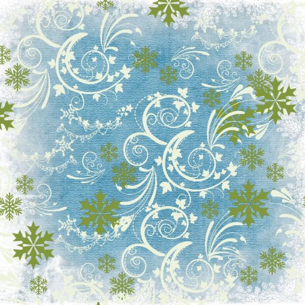 Винтажная Новогодняя бумага