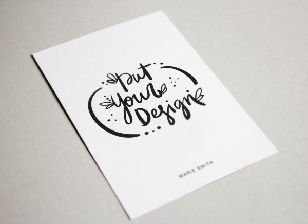 Mockup открытка