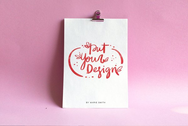 Mockup открытка